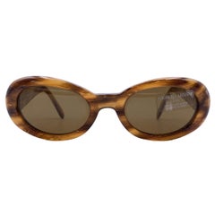 Giorgio Armani Retro Beige Oval Sunglasses 943 188 140 mm