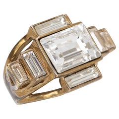 Anillo de cóctel Givenchy de cristal oversize