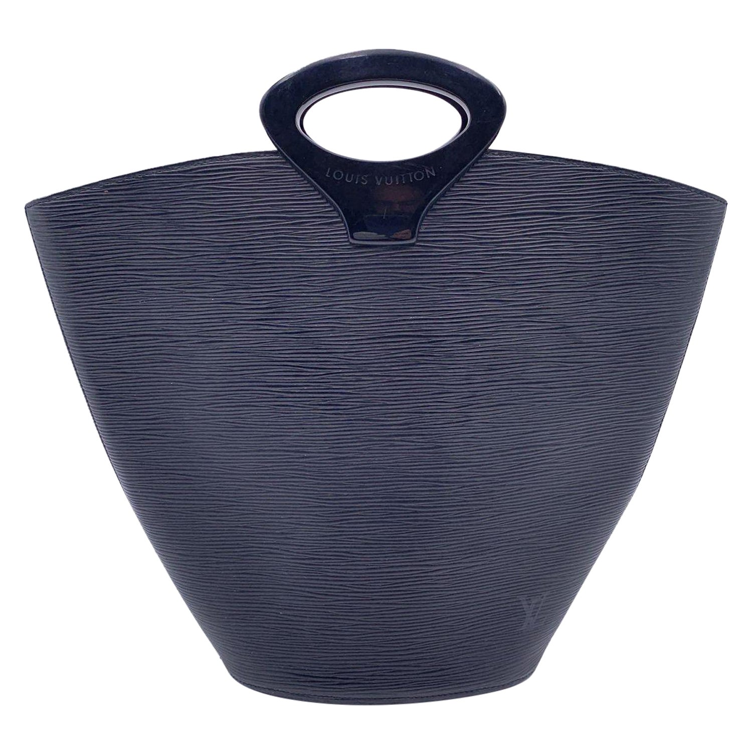 Louis Vuitton Vintage Black Epi Leather Noctambule Handbag Tote Bag