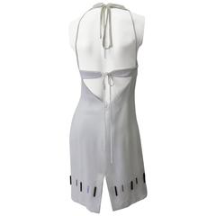 Rare Angelo Mozzillo Cocktail Dress With A Strappy Design Back