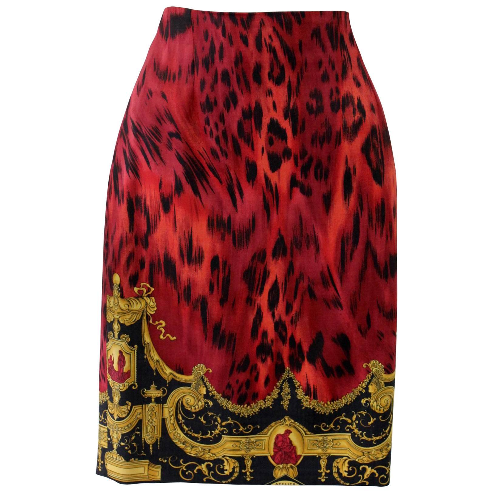 Istante By Gianni Versace Bondage Collection Skirt Fall 1992 For Sale