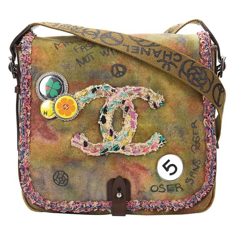 Chanel Chanel Limited Edition Graffiti Flower Power Messenger Crossbod –  Vintage by Misty