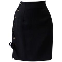 Istante By Gianni Versace Skirt With Lace-Up Detailing Fall 1992