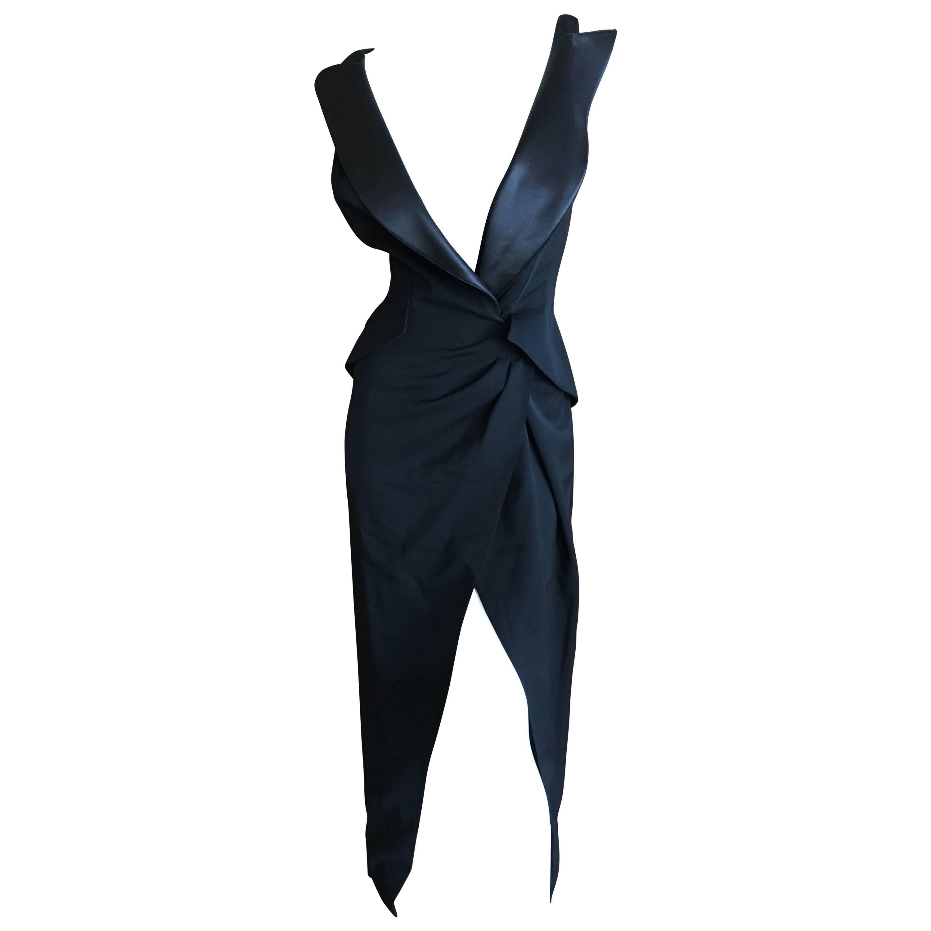 Thierry Mugler Couture Tuxedo Dress and Corset 1988