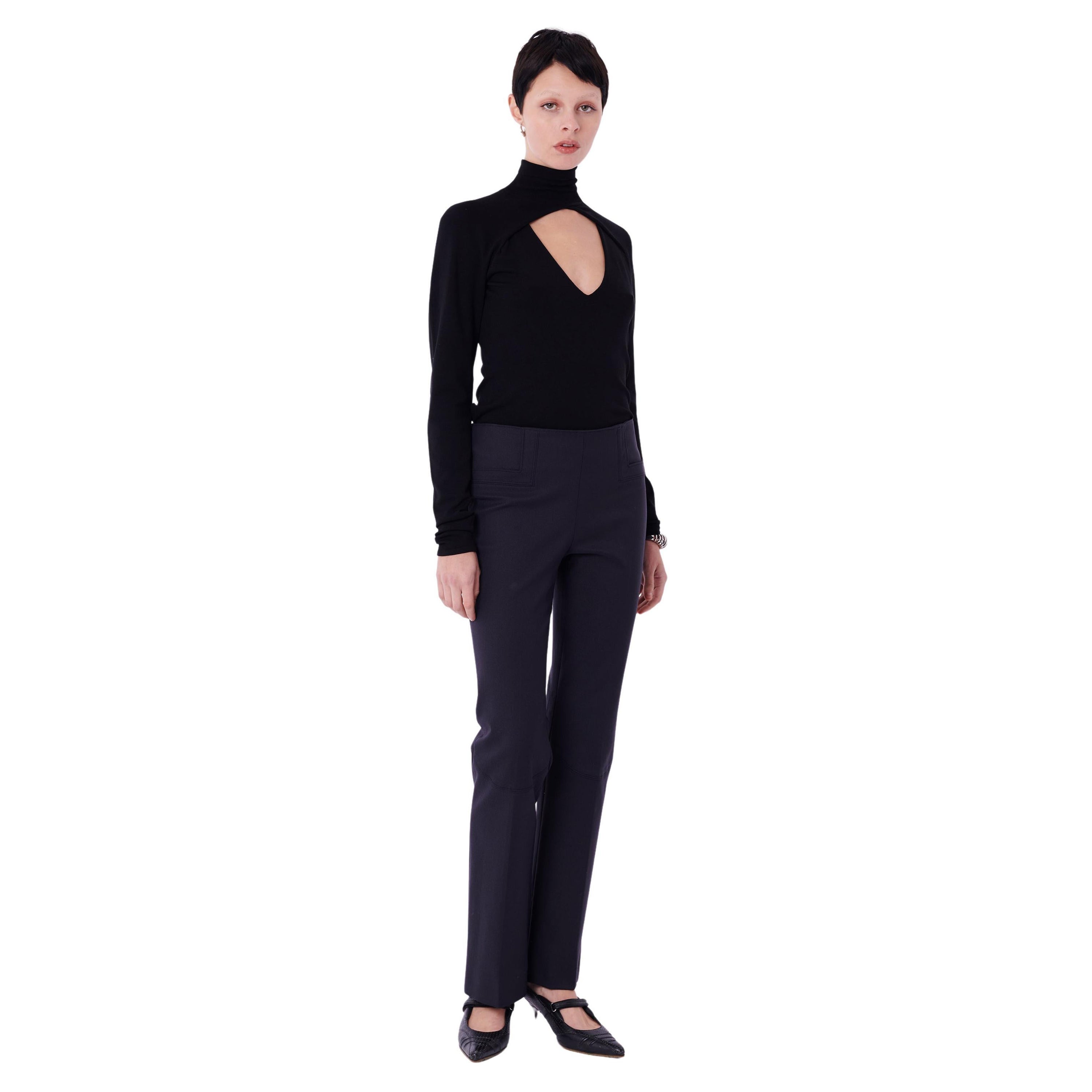 Vintage F/W 2003 Straight Leg Wool Trousers For Sale
