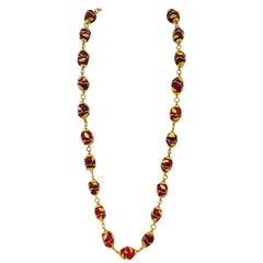 Rare Chanel Ornate Gripoix Necklace