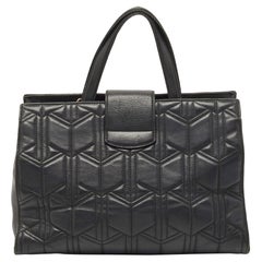 Gucci Black Quilted Leather Dionysus Flap Tote