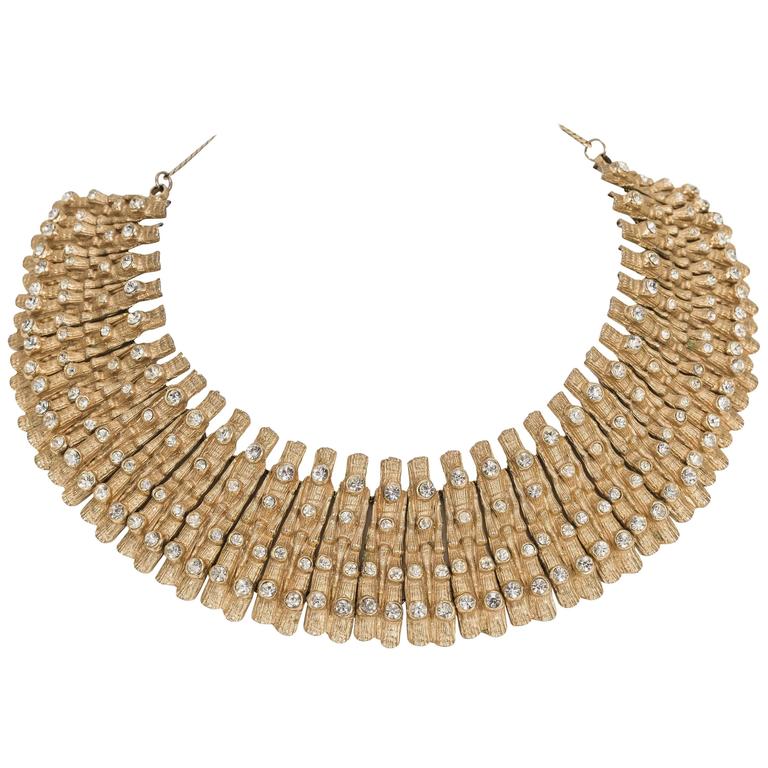 Gold egyptian collar necklace Clearance