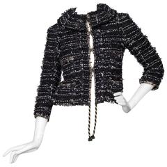 Chanel Black & White Boucle Jacket