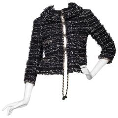 Chanel Black & White Boucle Jacket 