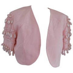 Light Pink Jacket With Pearls