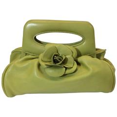 Chanel Green Leather Mini Handbag 11