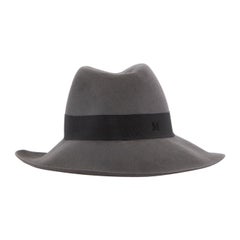 Maison Michel Grey Fedora Hat