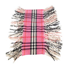 Used Burberry Pink Nova Check Scarf