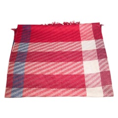 Burberry Rosa Tartan- Fransenschal mit Fransen