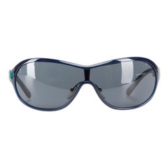 Prada Navy Tinted Shield Sunglasses