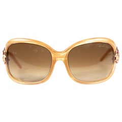 Roberto Cavalli Gold Embellished Sunglasses