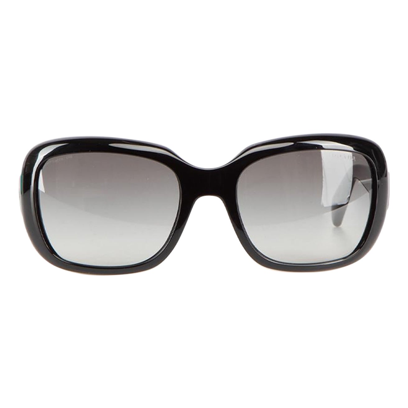 Prada Black Square Tinted Sunglasses For Sale