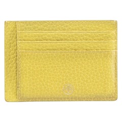 Mulberry Lime Green Logo Leather Cardholder