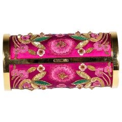 Carolina Herrera Fuchsia Metropolitan Insignia Clutch