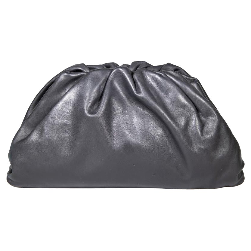 Bottega Veneta Black Leather Pouch Bag For Sale