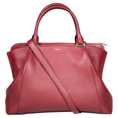 Cartier Red Leather C de Cartier Handbag