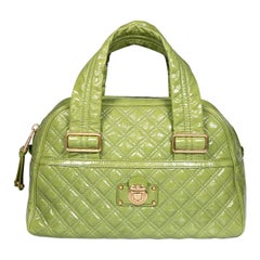 Marc Jacobs Green Patent Leather Ursula Bowler Bag