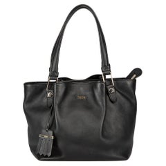 Used Tod's Black Leather Medium Shoulder Bag