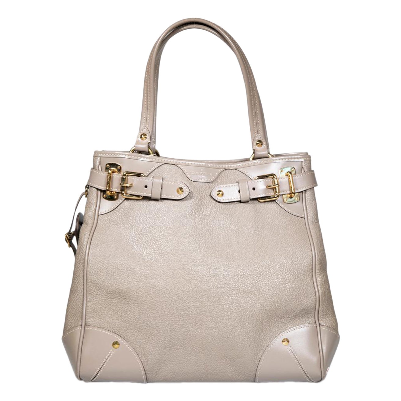 Louis Vuitton 2008 Taupe Leather Le Majestueux Suhali Shopping Tote For Sale