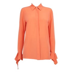 Chemisier boutonné Victoria Beckham VVB en soie corail taille S