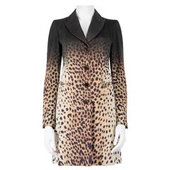 Givenchy - Manteau mi-long imprimé léopard, taille M