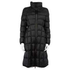 Moncler Black Doudoune Legere Long Line Down Coat Size S