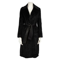 Roberto Cavalli Just Cavalli Cappotto in finto cavallino nero taglia M.