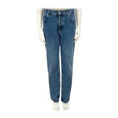 Loewe Blue Straight Leg Anagram Pocket Jeans Size M