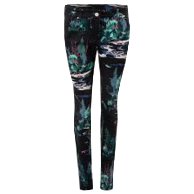 Balenciaga Nature Print Skinny Fit Jeans Size L For Sale