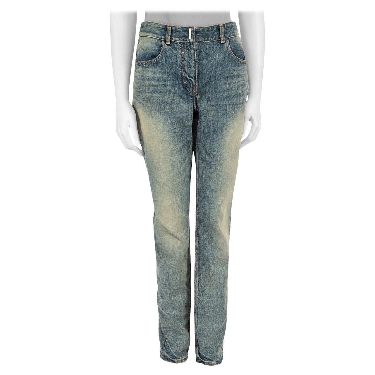 Givenchy Denim bleu Stonewash Skinny Jeans Taille M en vente