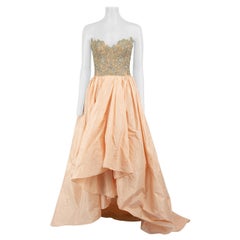 Robe rose ornée Reem Acra, taille M