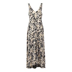 Used Paco Rabanne Abstract Velvet Sleeveless Dress Size XL