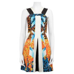 Peter Pilotto Abstract Print Textured Mini Dress Size XS