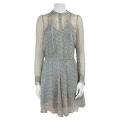 Zadig & Voltaire, mini-robe à pois en soie transparente, taille S