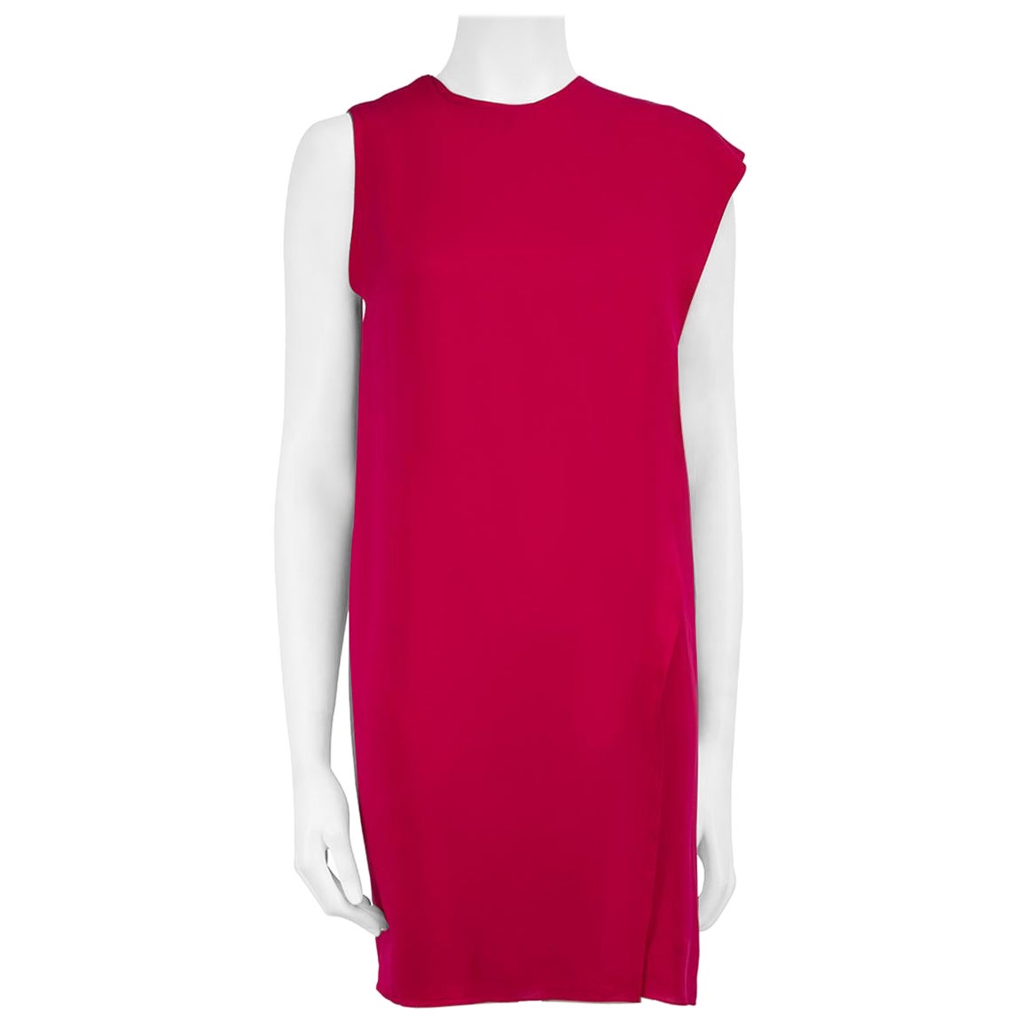 Gucci Pink Silk Sash Detail Mini Dress Size XXS For Sale