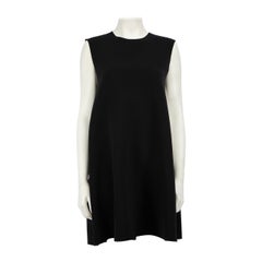 Roksanda Black Sleeveless A-Line Gathered Dress Size L