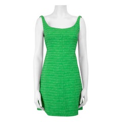 Emilia Wickstead Green Textured Mini Dress Size S