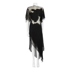 Julien Macdonald AW 2002 Vintage Black Silk Dress Size M