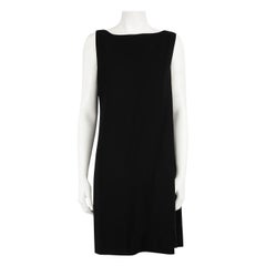 Used Ralph Lauren Ralph Lauren Black Label Black Cape Detail Shift Dress Size XL