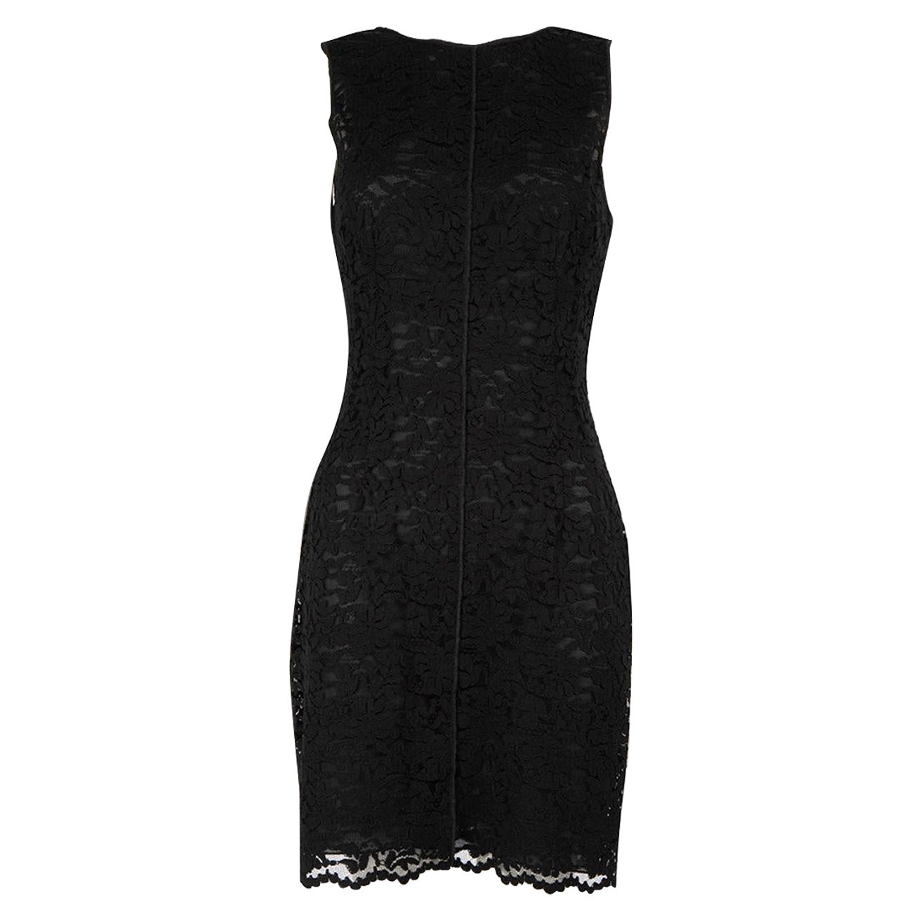 Dolce & Gabbana D&G Black Lace Mini Dress Size M