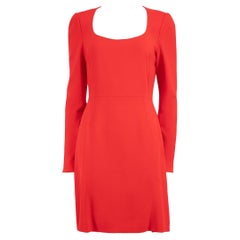 Dolce & Gabbana Red Round Neckline Mini Dress Size XL