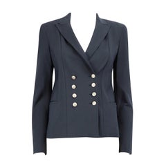 Gucci Navy Double Breasted Blazer Size L