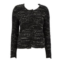 Iro Schwarze Boucle Molly Jacke aus Wolle Größe S