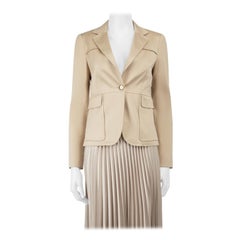 Used Gucci Beige Single Breasted Blazer Size M